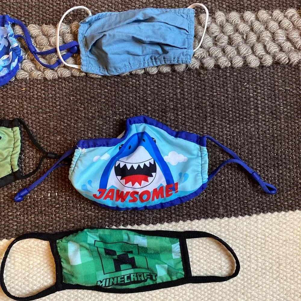Boy bundle of face masks. Multiple designs